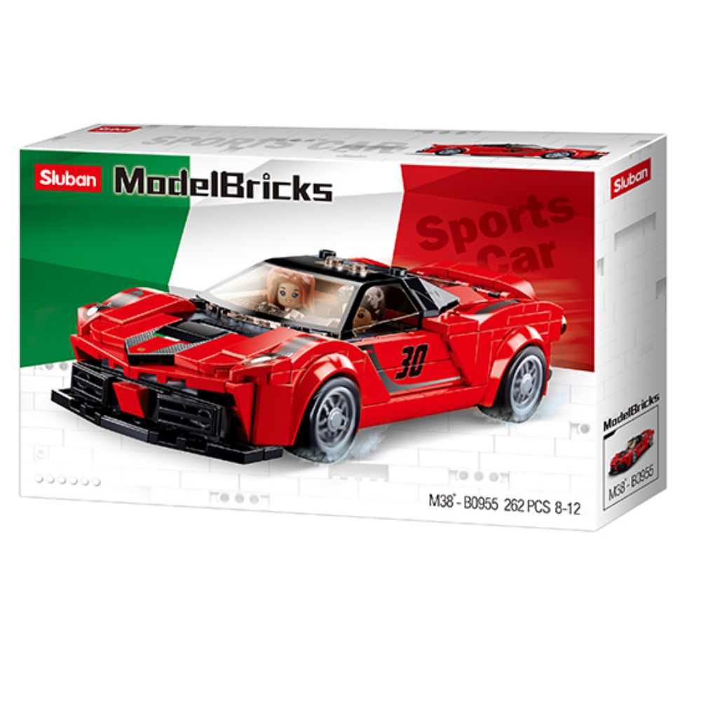 Sluban - Model Bricks Italian Super Car Red 262 pcs