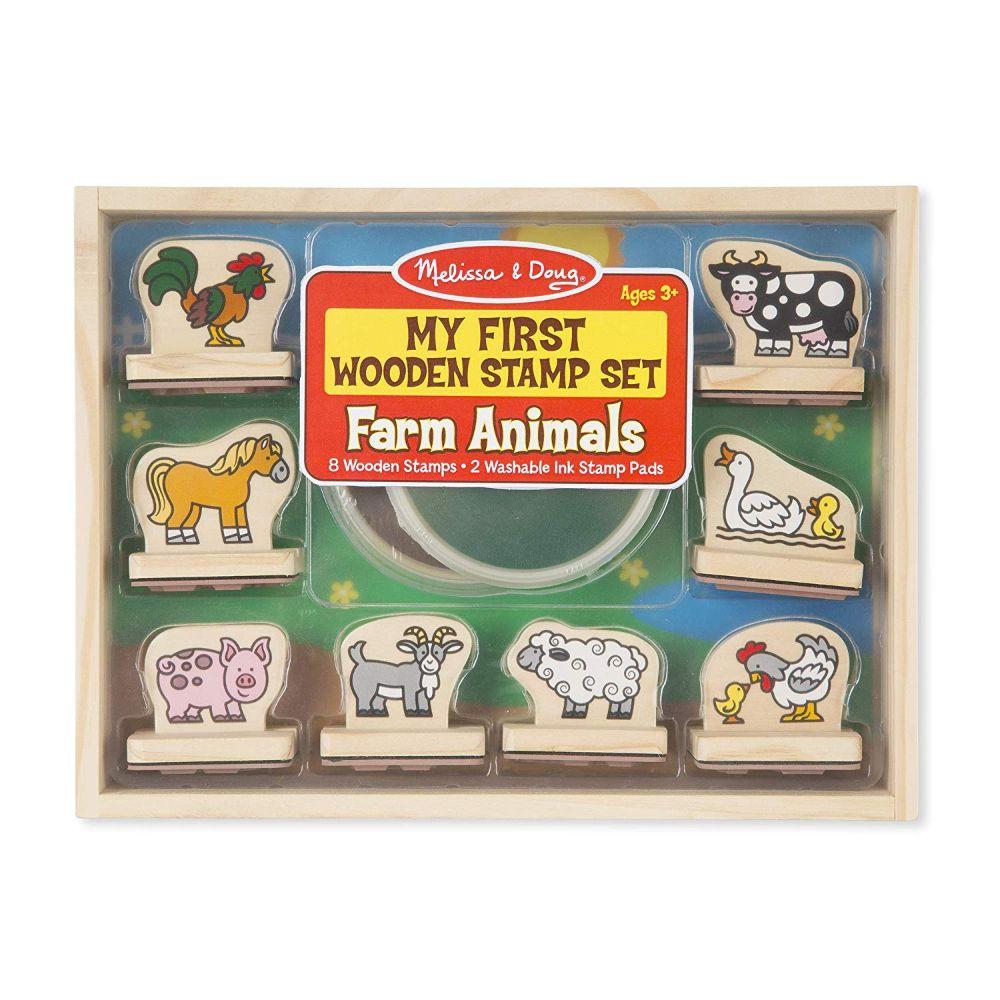 Melissa & Doug My First Wooden Stamp Set - Animals  Image#1