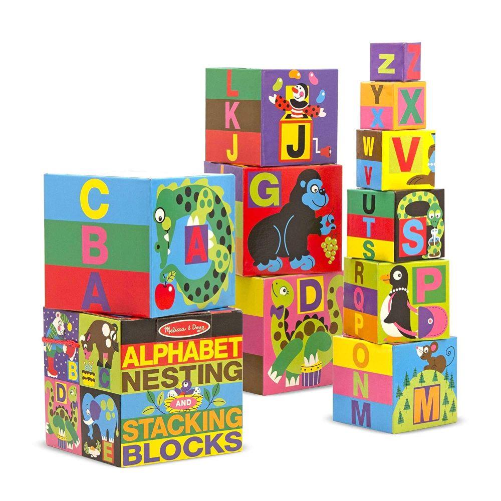Melissa & Doug Alphabet Nesting And Stacking Blocks  Image#1