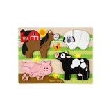 Melissa & Doug Chunky Jigsaw Puzzle Farm Animals  Image#4