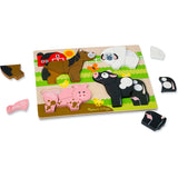 Melissa & Doug Chunky Jigsaw Puzzle Farm Animals  Image#2