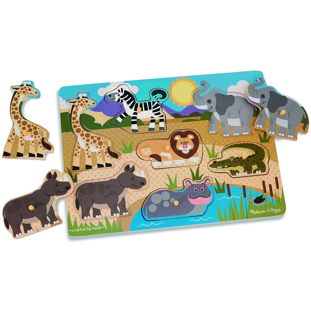 Melissa & Doug Safari Peg Puzzle  Image#1