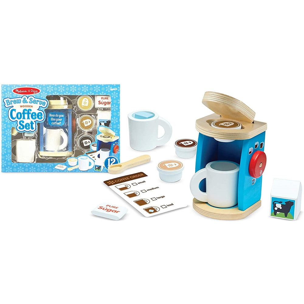 Melissa & Doug Wooden Brew & Serve Coffee Set  Image#2