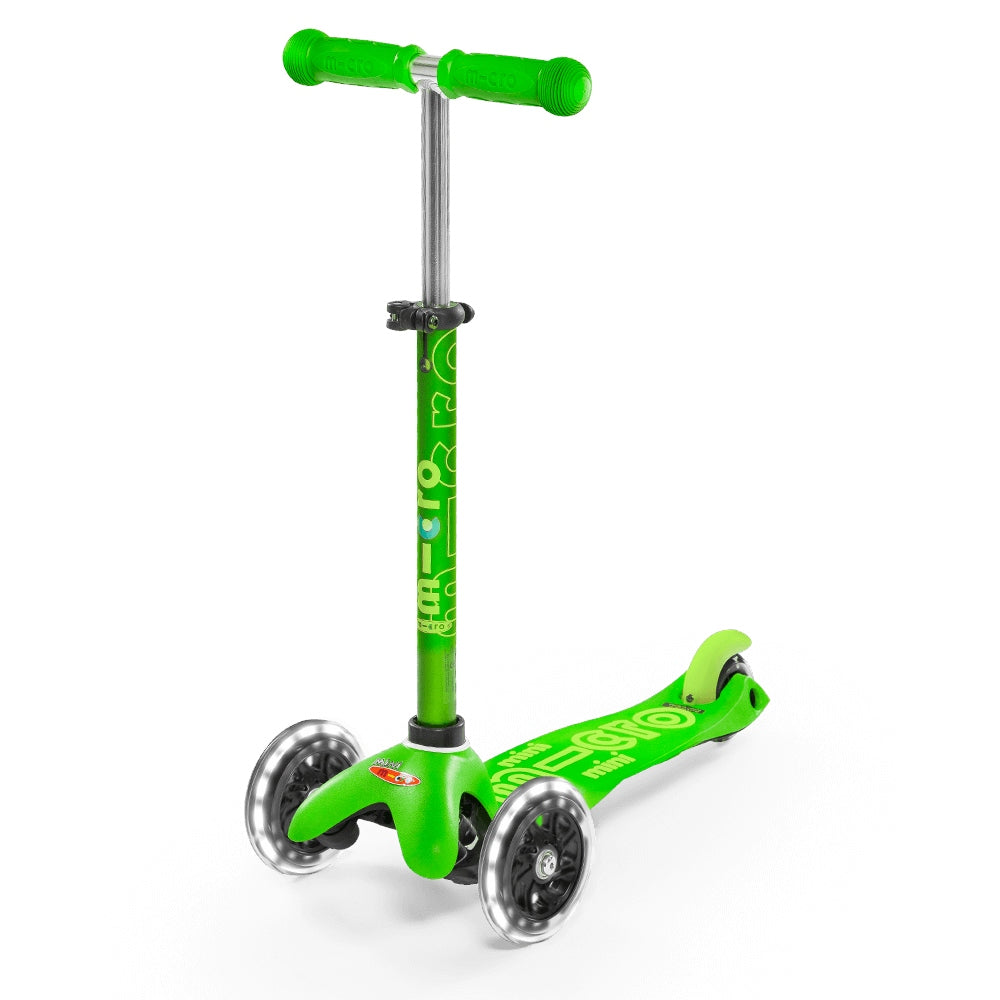 Microscooter Mini Micro Deluxe LED Green