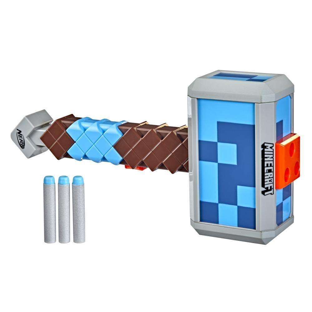 Nerf Minecraft Stormlander Dart-Blasting Hammer Nerf Minecraft Stormlander Dart-Blasting Hammer