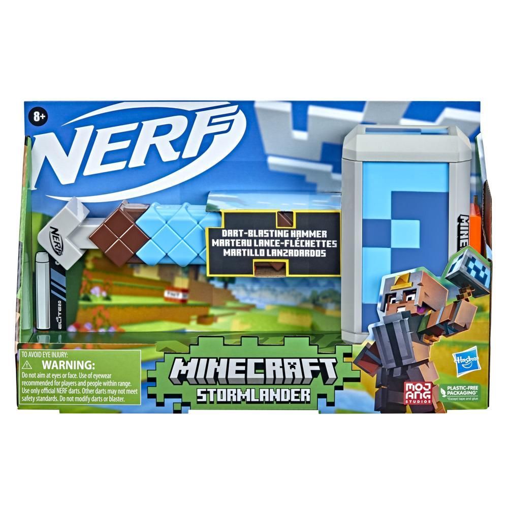 Nerf Minecraft Stormlander Dart-Blasting Hammer Nerf Minecraft Stormlander Dart-Blasting Hammer