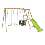 Plum Silverback Wooden Swing Set  Image#1