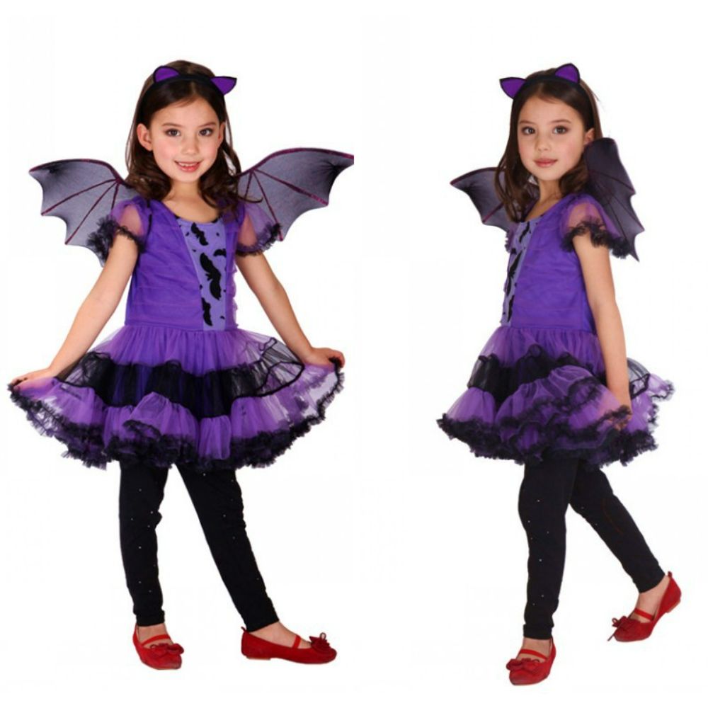 Kids Land Purple Bat Girl Medium