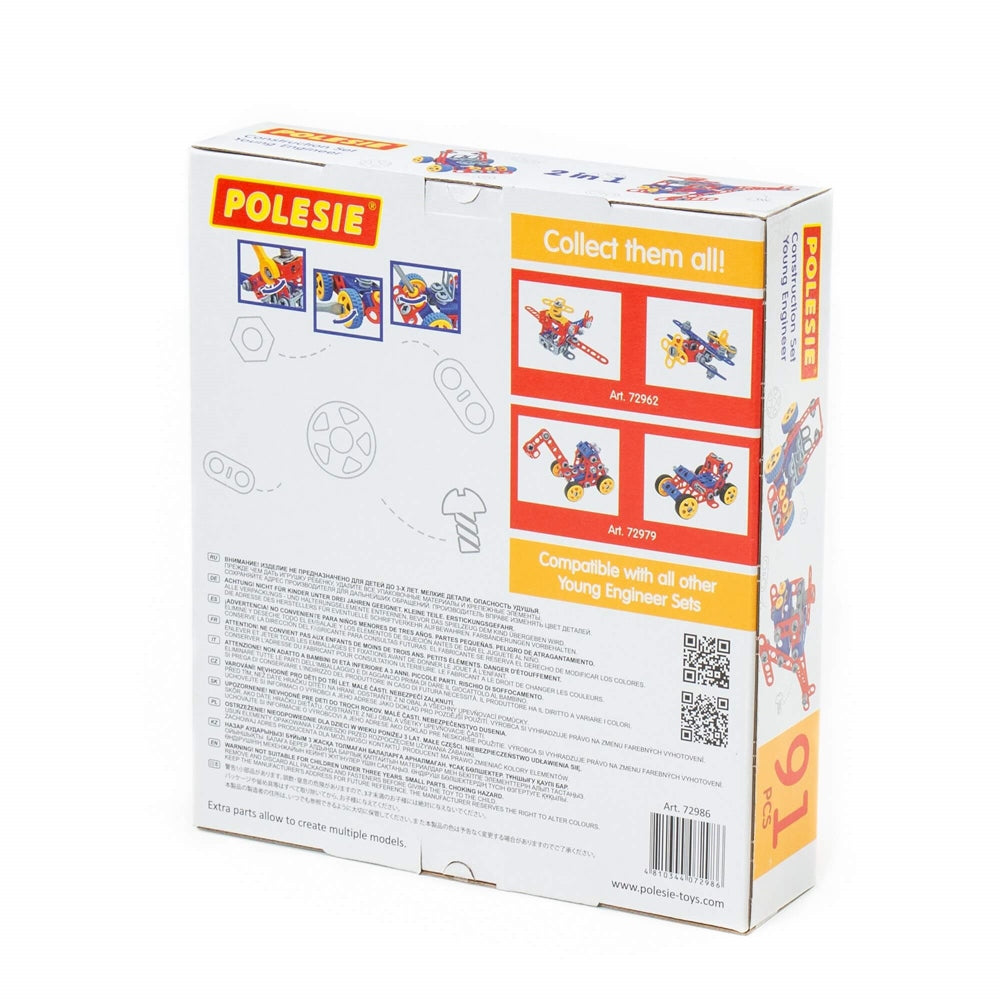 Polesie Construction Set Young Engineer, 91 Pieces