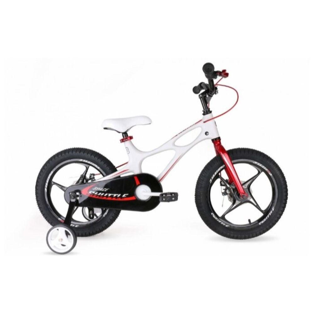 Royal Baby Space Shuttle Bicycle 14" White  Image#1