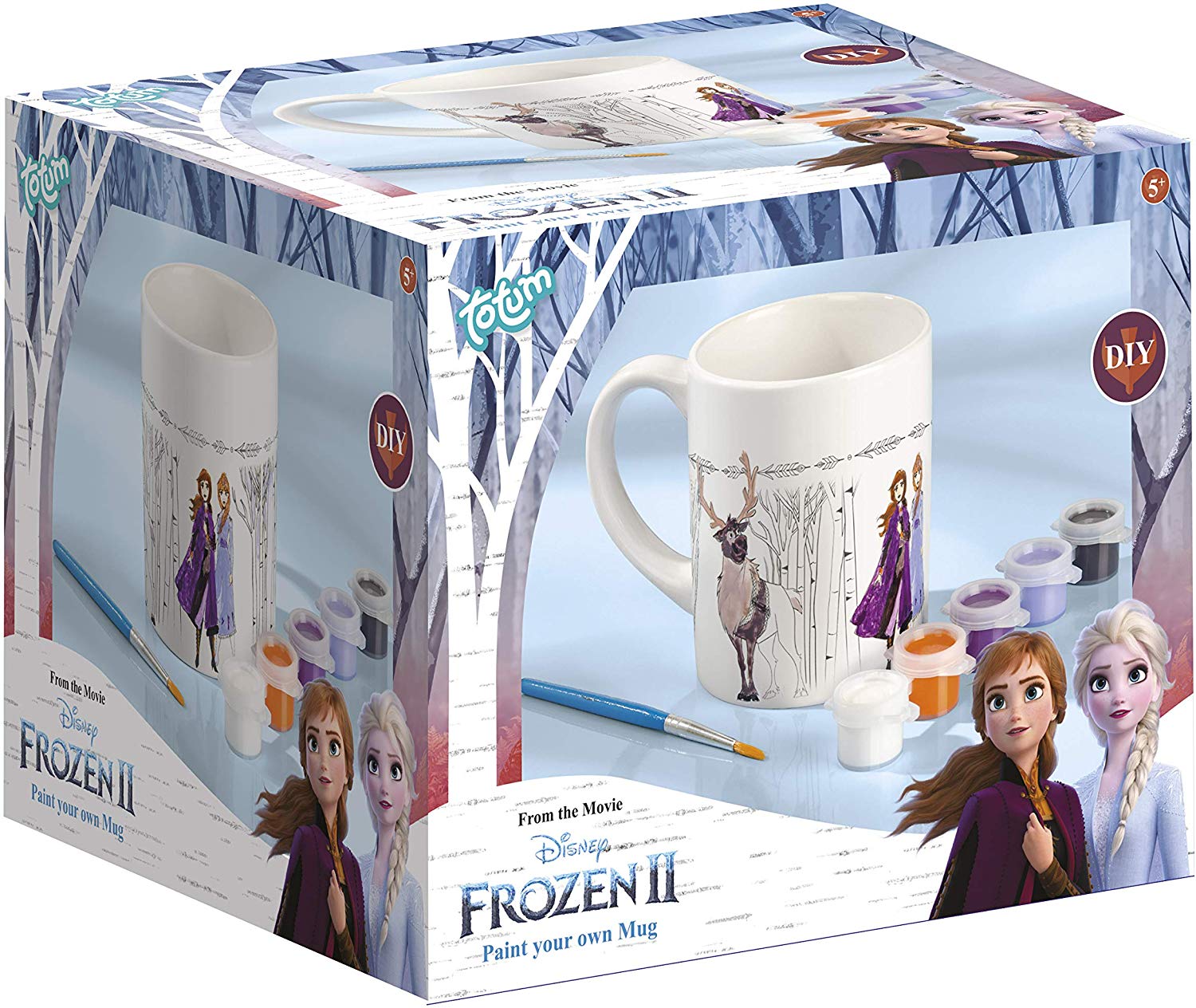 Frozen Disney Paint Your Own Mug (Ceramic Mug, 1Brush, 5Colour Paint)  Image#2