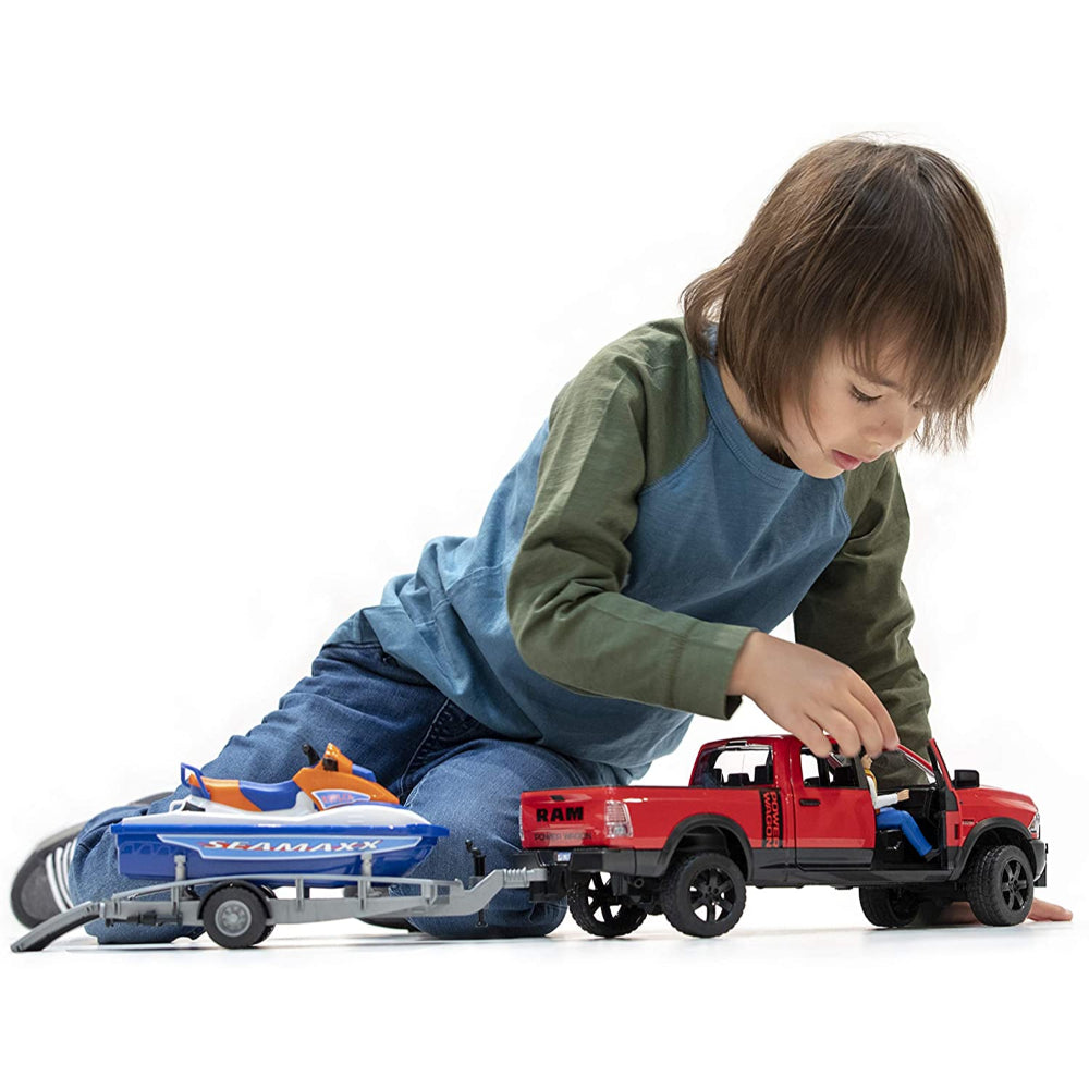 Bruder Ram 2500 Power Wagon W/Trailer Water Craft  Image#2