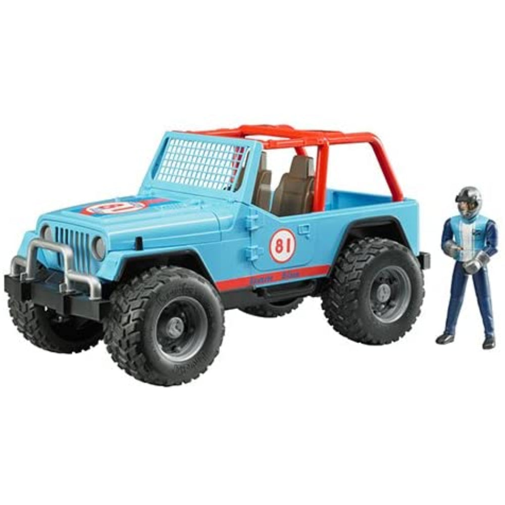 Bruder Jeep Cross Country Racer Blue W/ Driver  Image#1