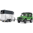 Bruder Land Rover Defender W/ Horse Trailer  1 Horse  Image#1
