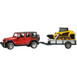 Bruder Jeep Wrangler Unlimited Rubicon W/ Trailer  Cat  Image#1