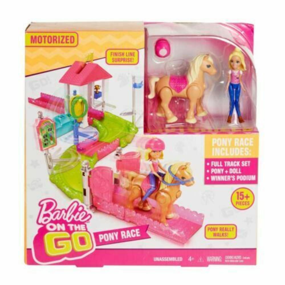 Barbie On The Go Pony Race Motorized Track Set  Image#5