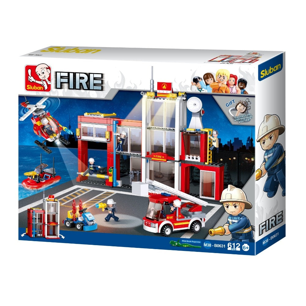 Sluban – Fire Station 612PCS  Image#1