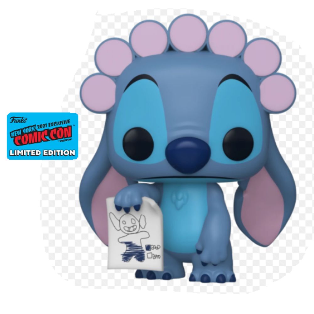 Funco Pop Disney: Lilo & Stitch- Stitch in Rollers w/ Drawing