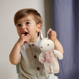 Thread Bear Design Baby Threads Cream Bunny Rattle