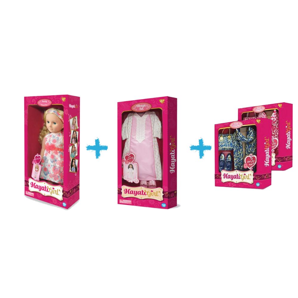 Hayati Girl- Promo 14 Sandy  New Dress Doll Free ( Abaya Set & Scarf & Bag Set)  Image#1