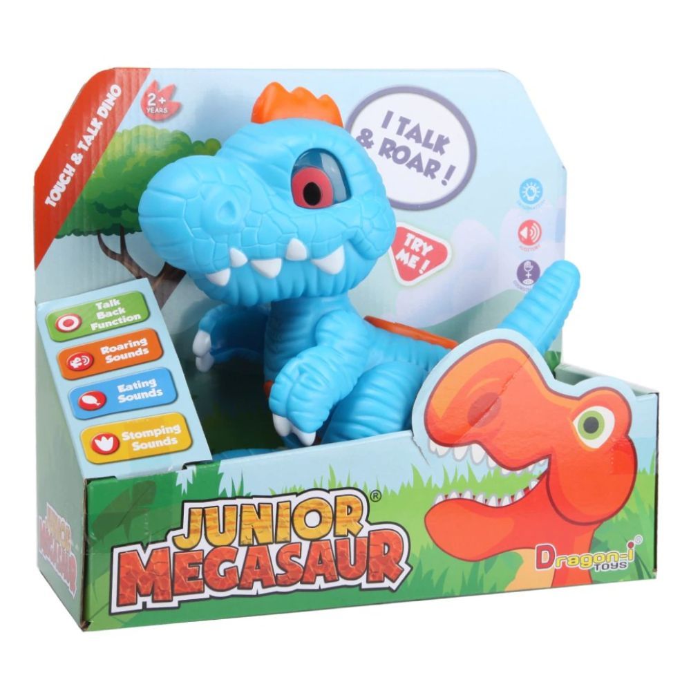 Dragon-I Toys Junior Megasaur Touch and Talk Dinosaur
