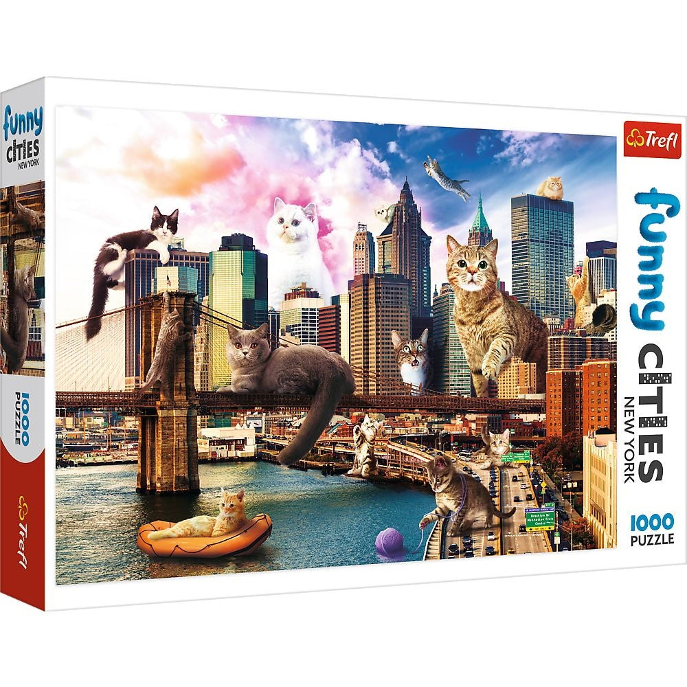 Trefl Kittens In New York 1000 Piece Jigsaw Puzzle  Image#1