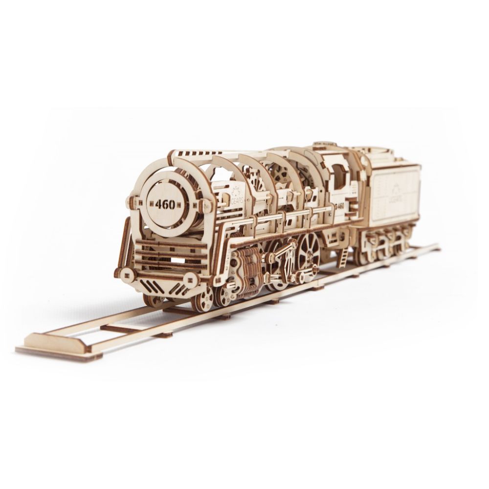 Ugears Model Steam Locomotive With Tender