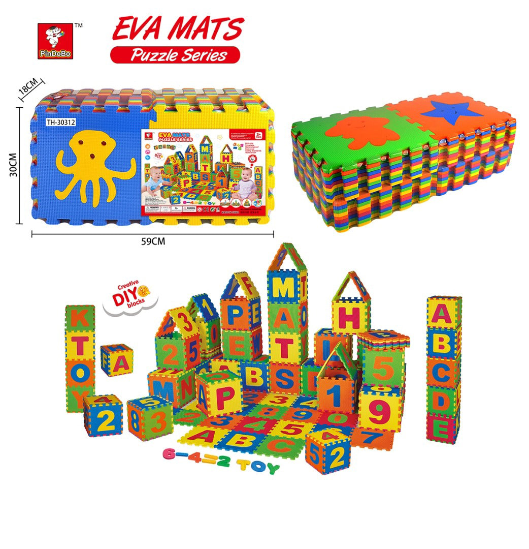 PinDoBo EVA Marine Animal Floor Mat Puzzle 36pcs