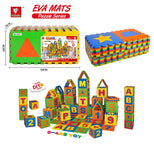 PinDoBo EVA Digital Geometry Floor Mat Puzzle 36pcs