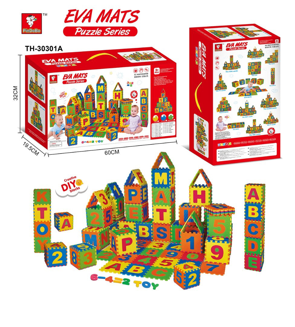 PinDoBo EVA English Letters and Numbers Puzzle 36pcs