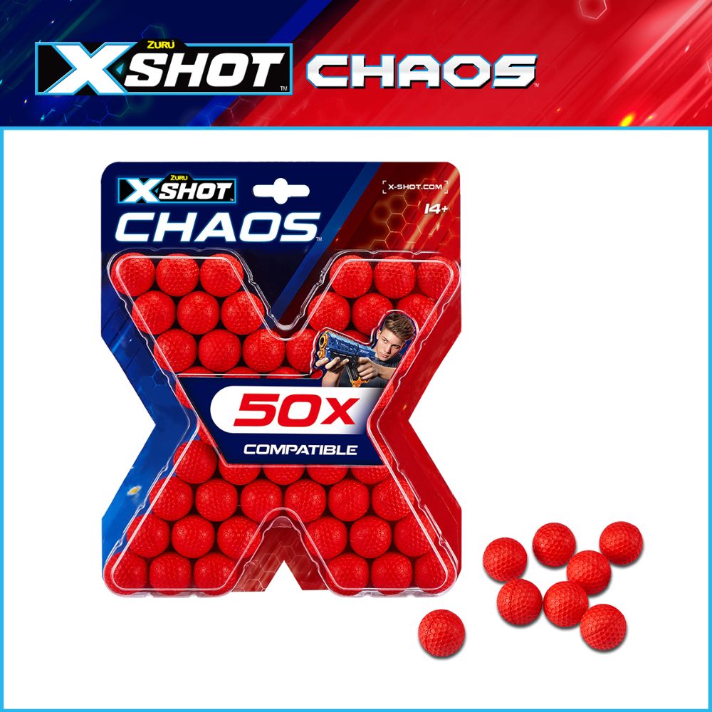 X-Shot Chaos 50 Dart Balls Refill