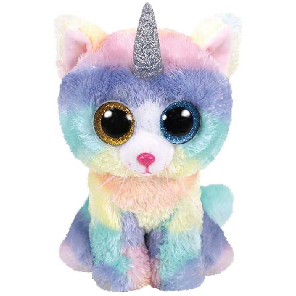 TY Beanie Boos Cat Heather With Horn 8 inch