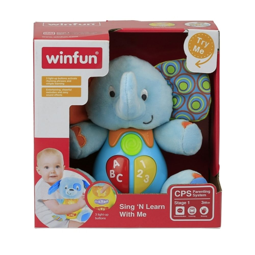 Winfun Sing 'N Learn With Me-Timber the Elephant
