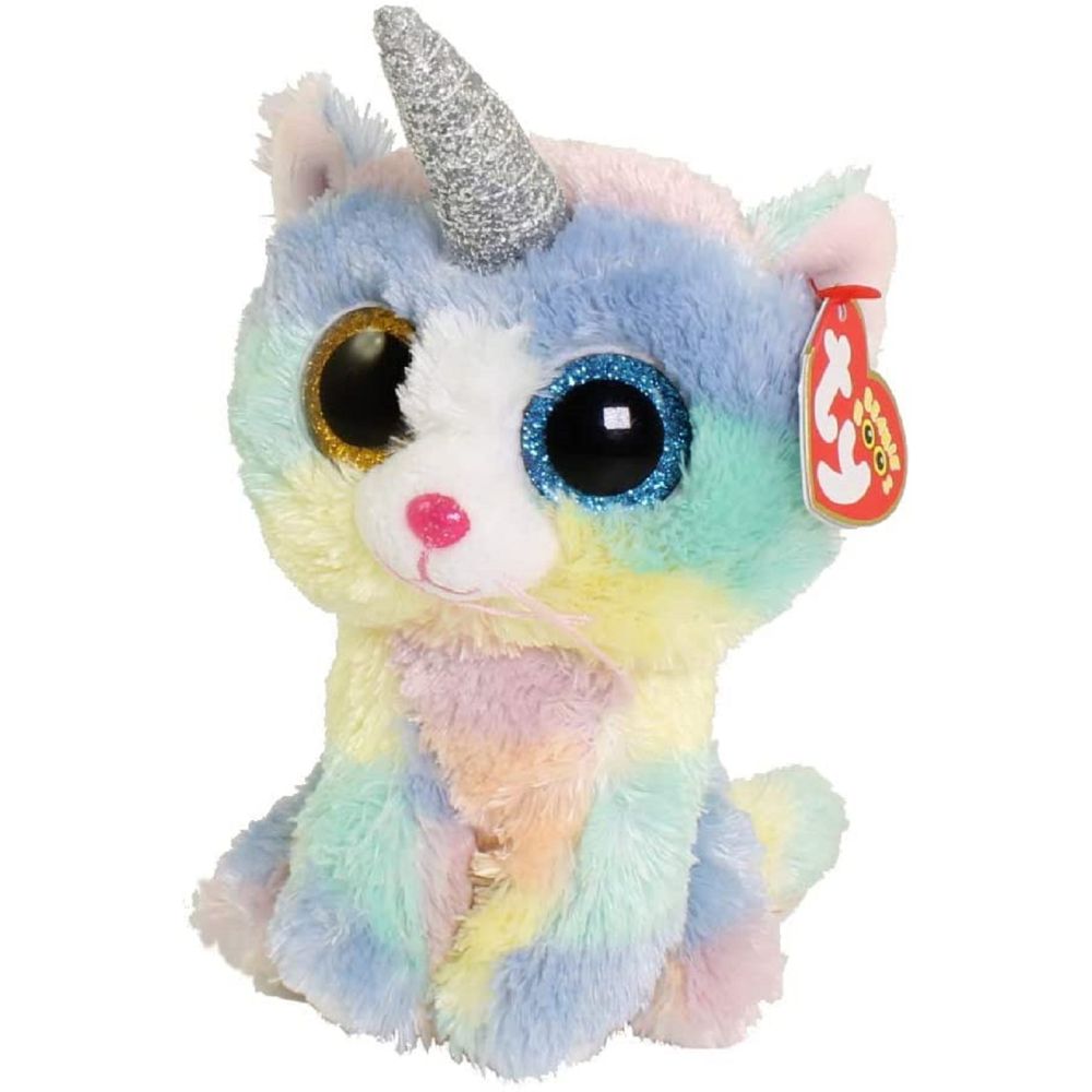 TY Beanie Boos Cat Heather With Horn 8 inch