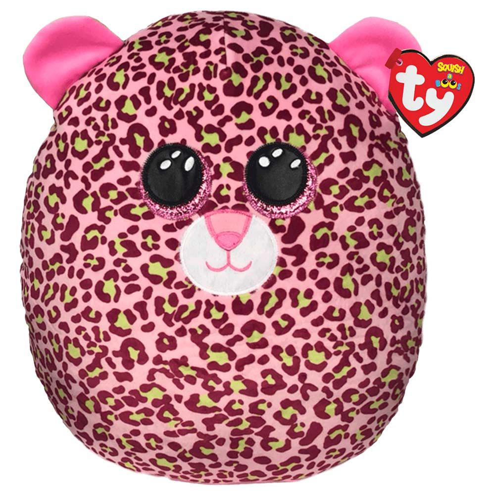 Squish-A-Boos Leopard Lainey Pink 14 inch