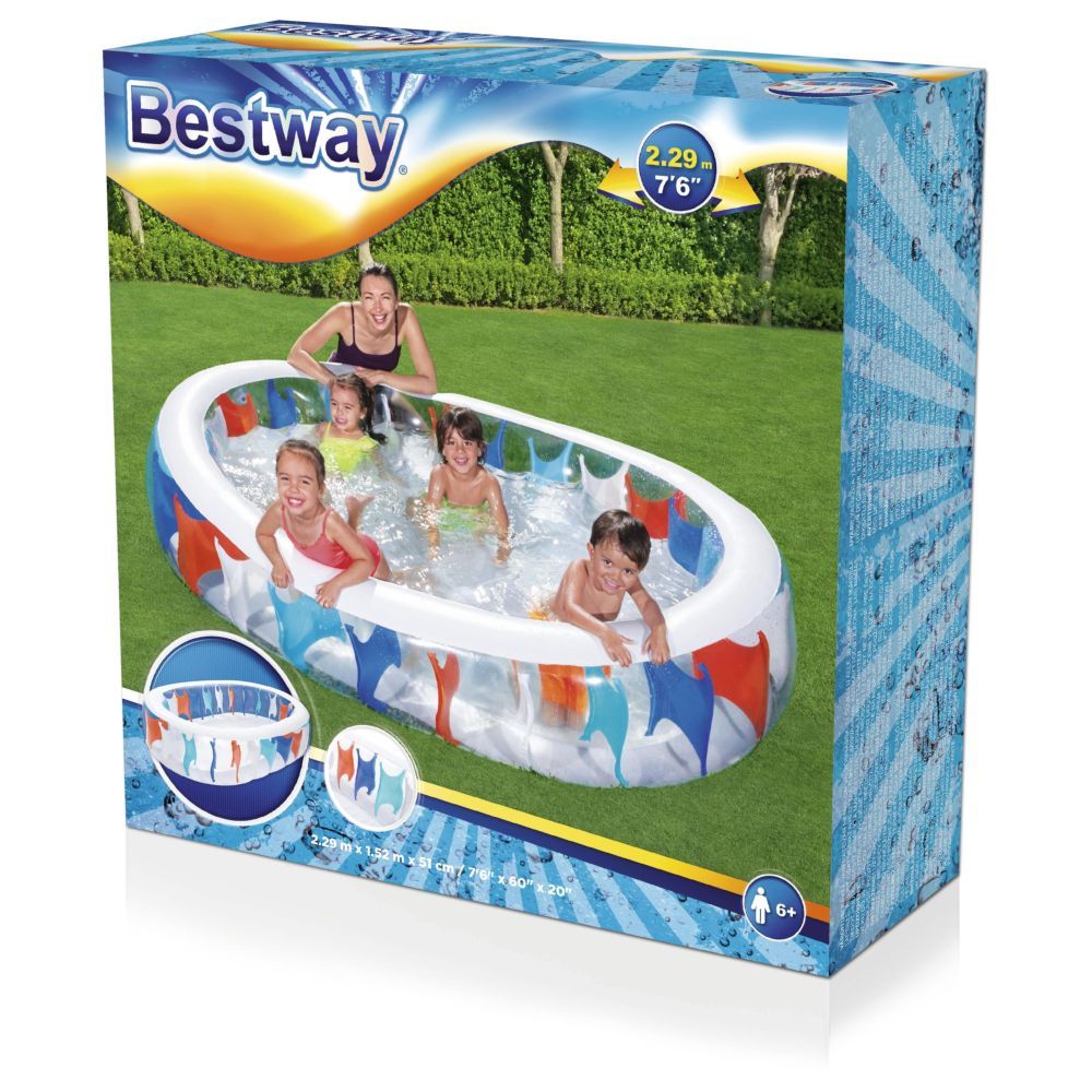 Bestway Elliptical Pool 7'6" X 60" X 20"/2.29M X 1.52M X 51CM