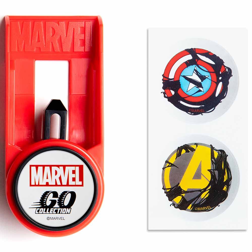 Marvel Go Racing Venomized Capt. America Launcher Set Die-Cast Car 3 inch