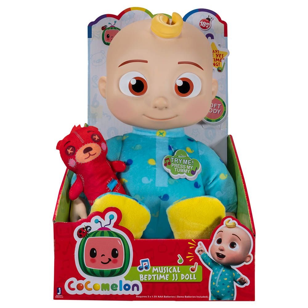 Cocomelon Plush Roto Bedtime JJ Doll