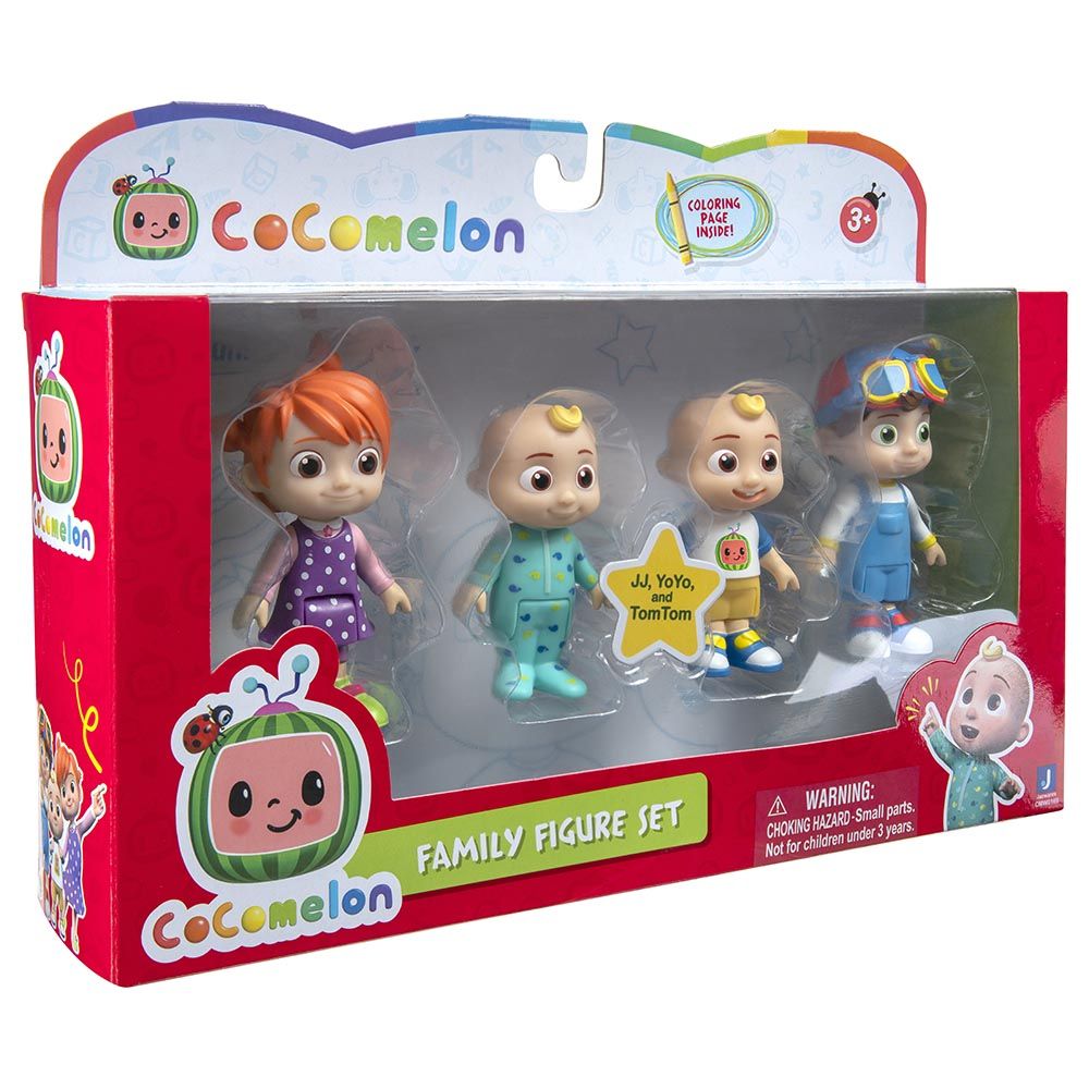 Jazwares Cocomelon Family Set 4 Figure Pack