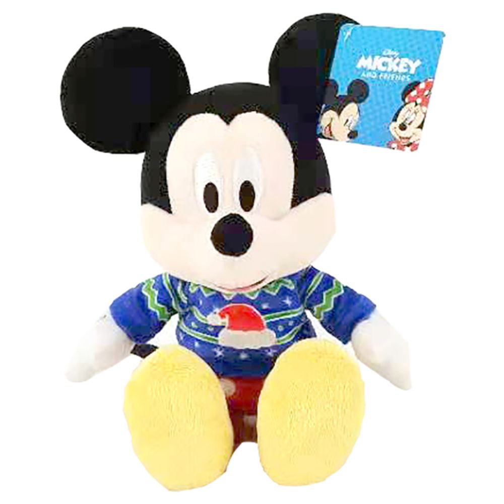 Disney Plush Mickey Xmas Jumper 10"