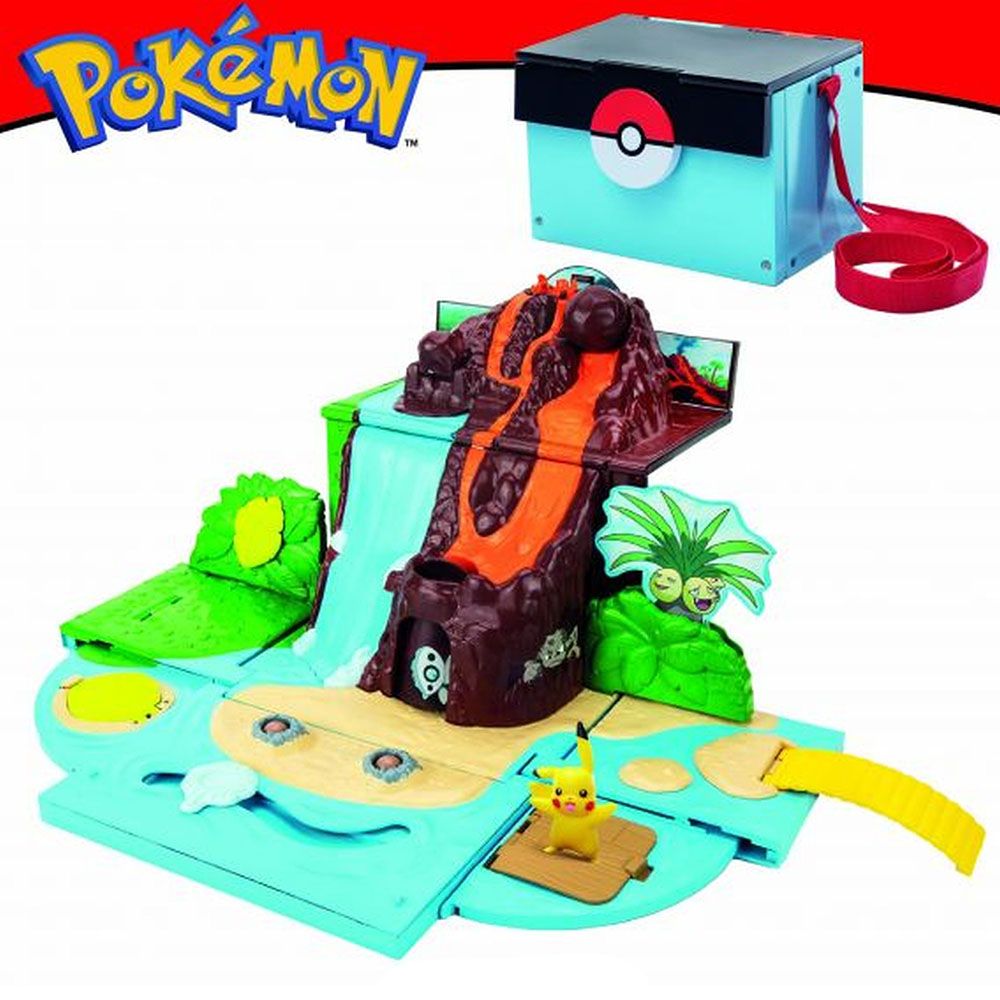 Pokémon Carry CASE Volcano PLAYSET : Toys & Games 