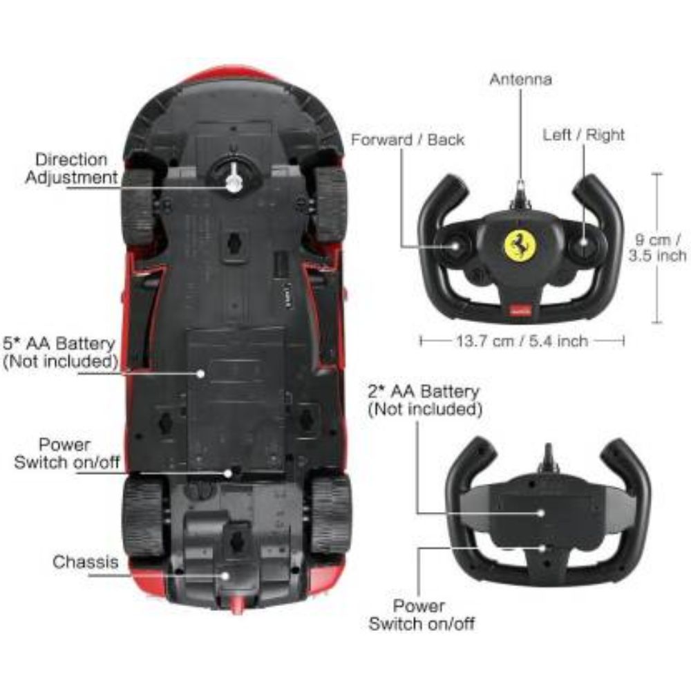 Rastar 1:14 Ferrari LaFerrari Aperta Toy Car with Remote Control