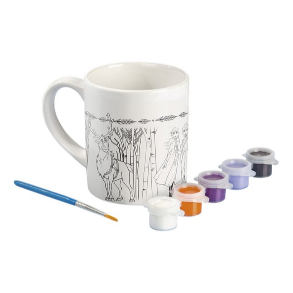 Frozen Disney Paint Your Own Mug (Ceramic Mug, 1Brush, 5Colour Paint)  Image#1