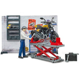 Bruder bworld Set - Motorcycle Service w Scrambler Ducati Full Throttle