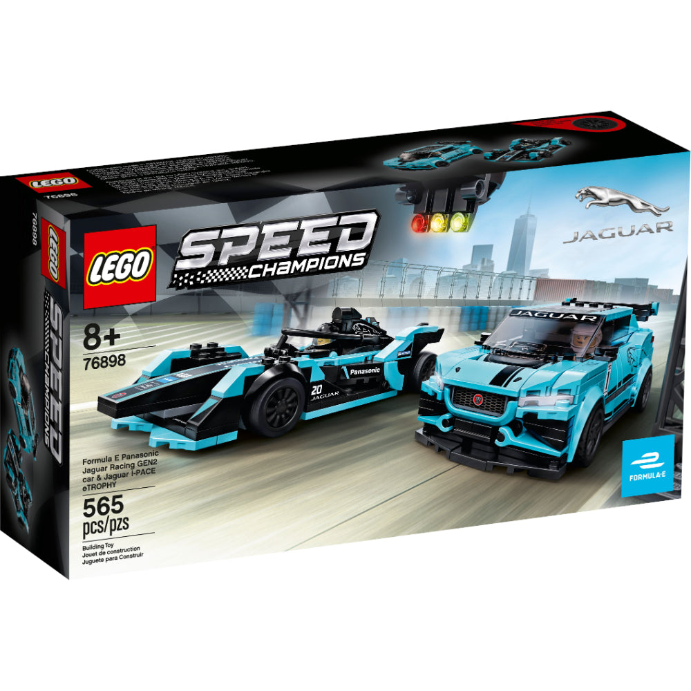 Lego Speed Champions Formula E Panasonic Jaguar Racing Gen2 car & I-Pace Etrophy  Image#3