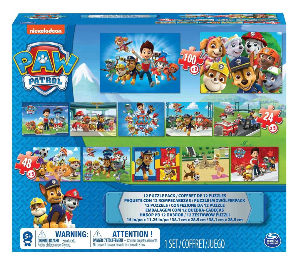 Paw Patrol  Puzzle 12in1