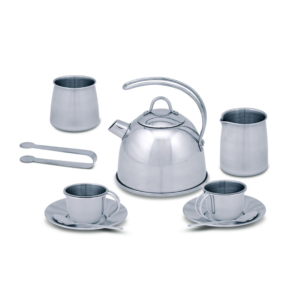 Melissa & Doug Stainless Steel Tea Set