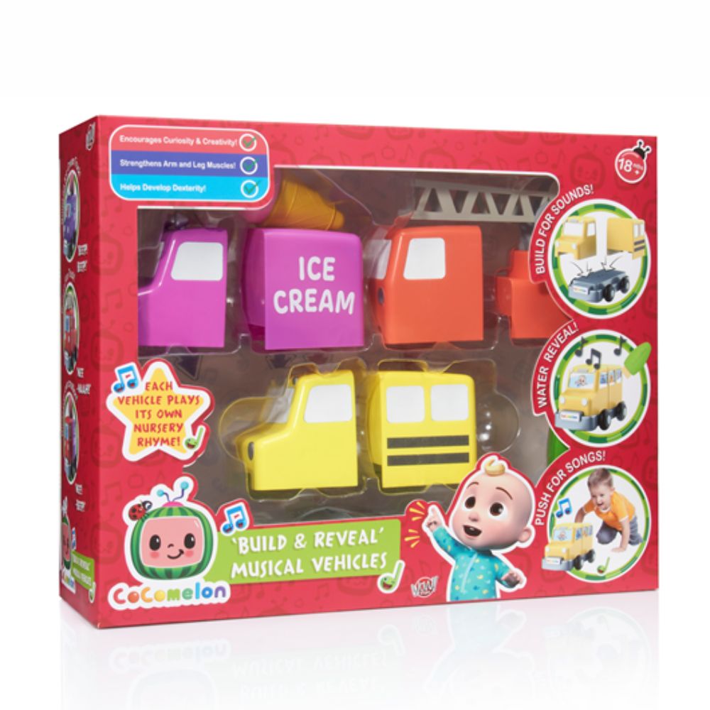 Ibrands CoComelon Build &Reveal Musical Vehicles