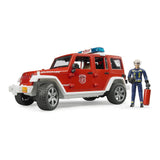 Bruder - Jeep Wrangler Unlimited Fire Vehicle with Fireman