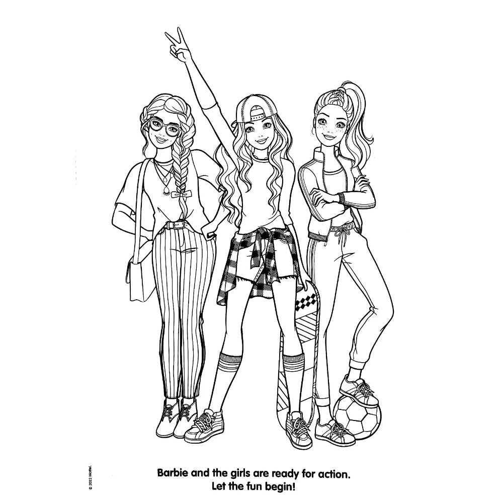 Phidal - Mattel Barbie Deluxe Poster Paint & Color